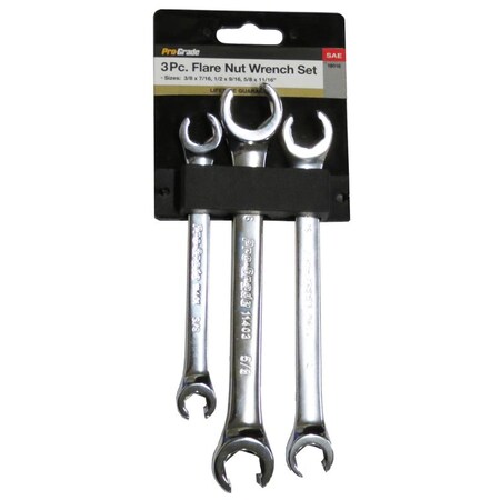 Pro-Grade Tools 3 Pc. Sae Flare Nut 19016